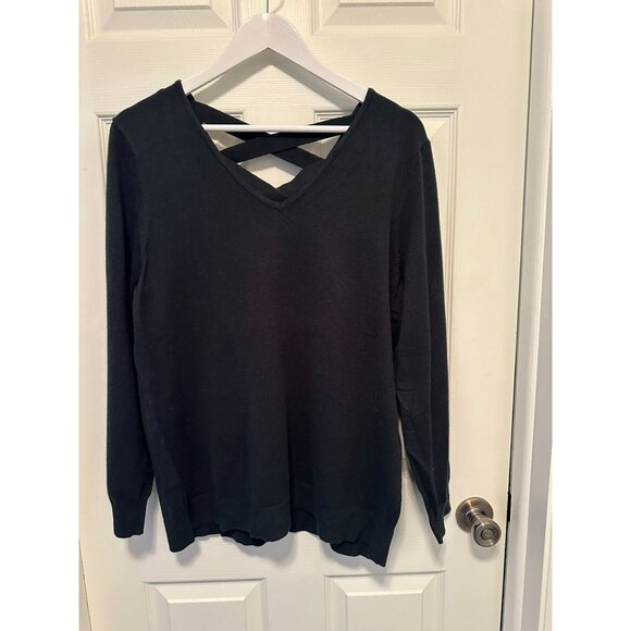 love ellie Sweaters - Love Ellie - Mia - Back Detail Sweater -‎ Green - 1X
